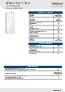 Instructie WHIRLPOOL droger warmtepomp FFT M11 8X3B BE