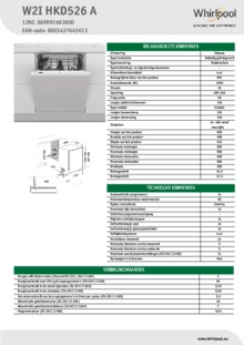 Instructie WHIRLPOOL inductie kookplaat met afzuiging WVH 1065B F KIT