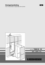 Instructie LIEBHERR koelkast inbouw ICBN3386-22