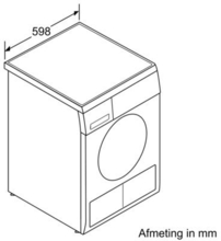 Afmetingen BOSCH droger condens WTE84383NL