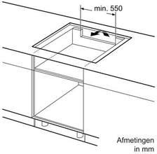 Afmetingen SIEMENS kookplaat inductie inbouw EH875FM27E