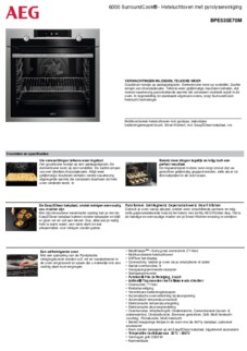 Product informatie AEG oven inbouw rvs BPE535E70M