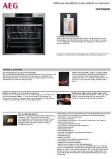 Product informatie AEG oven inbouw rvs BSE782280M