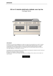 Product informatie BERTAZZONI fornuis inductie HER125I2EAVT