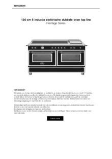 Product informatie BERTAZZONI fornuis inductie HER125I2ENET