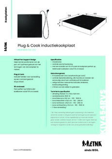 Product informatie ETNA kookplaat inductie KIV454RVS