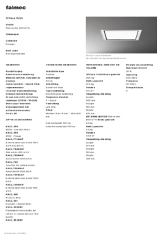 Product informatie FALMEC afzuigkap plafond STELLPLUS97W