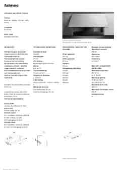 Product informatie FALMEC afzuigkap vlakscherm VIRGO60W3