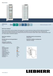 Product informatie LIEBHERR koelkast inbouw ECBNe 7870 20