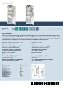 Product informatie LIEBHERR koelkast inbouw ICBNdi 5183 20