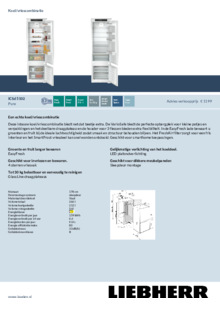 Product informatie LIEBHERR koelkast inbouw ICSd 5102 22