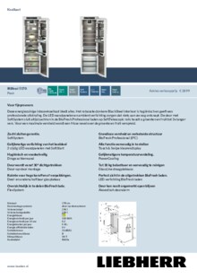 Product informatie LIEBHERR koelkast inbouw IRBbsci 5170 22