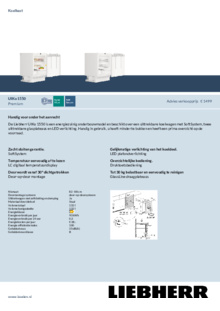 Product informatie LIEBHERR koelkast onderbouw UIKO 1550 26