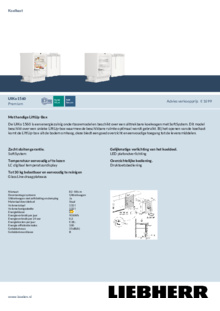 Product informatie LIEBHERR koelkast onderbouw UIKO 1560 26