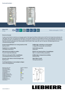 Product informatie LIEBHERR koelkast rvs RBsdc 525i 22