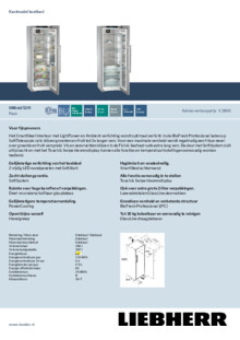 Product informatie LIEBHERR koelkast rvs SRBstd 529i 20