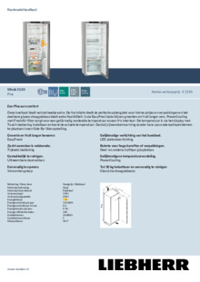 Product informatie LIEBHERR koelkast rvs SRsde 5220 20