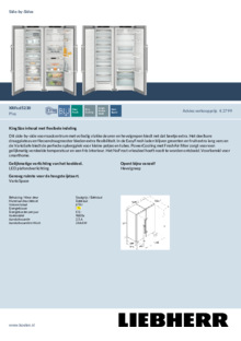 Product informatie LIEBHERR side by side koelkast XRFSD 5230 22