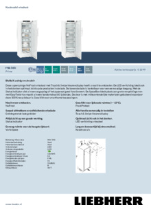 Product informatie LIEBHERR vrieskast FNc 507i 22