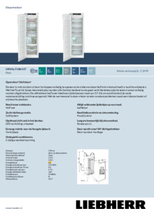 Product informatie LIEBHERR vrieskast inbouw SIFNae 5188_20/617