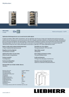 Product informatie LIEBHERR wijnkoelkast WPSD 4652 20