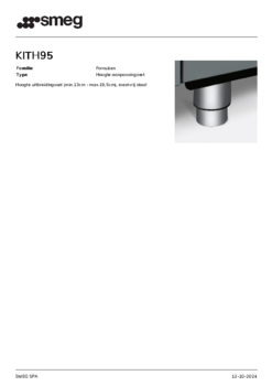 Product informatie SMEG verhogingsset KITH95