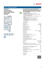 Product informatie BOSCH koelkast rvs KGV36EL30