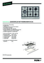 Product informatie ETNA kookplaat inbouw rvs KGF875RVSA