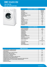 Indesit IWC51451EU wasmachine, 5 kg. 1400 toeren